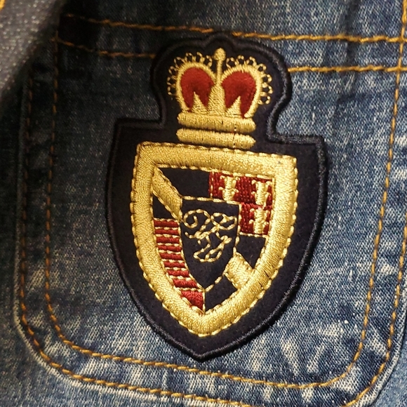 DIANE Gilman DG2 monogram patch Jean jacket - Picture 2 of 6